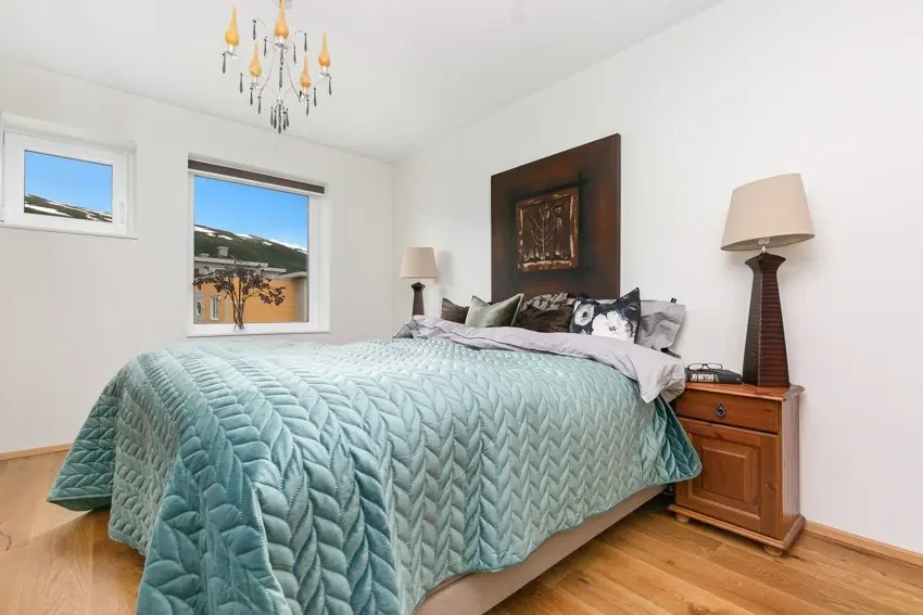 Bedroom 1 is a good size with room for a large bed